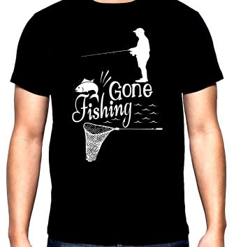 Риболов,мъжка тениска, Gone fishing, 100% памук, S до 5XL