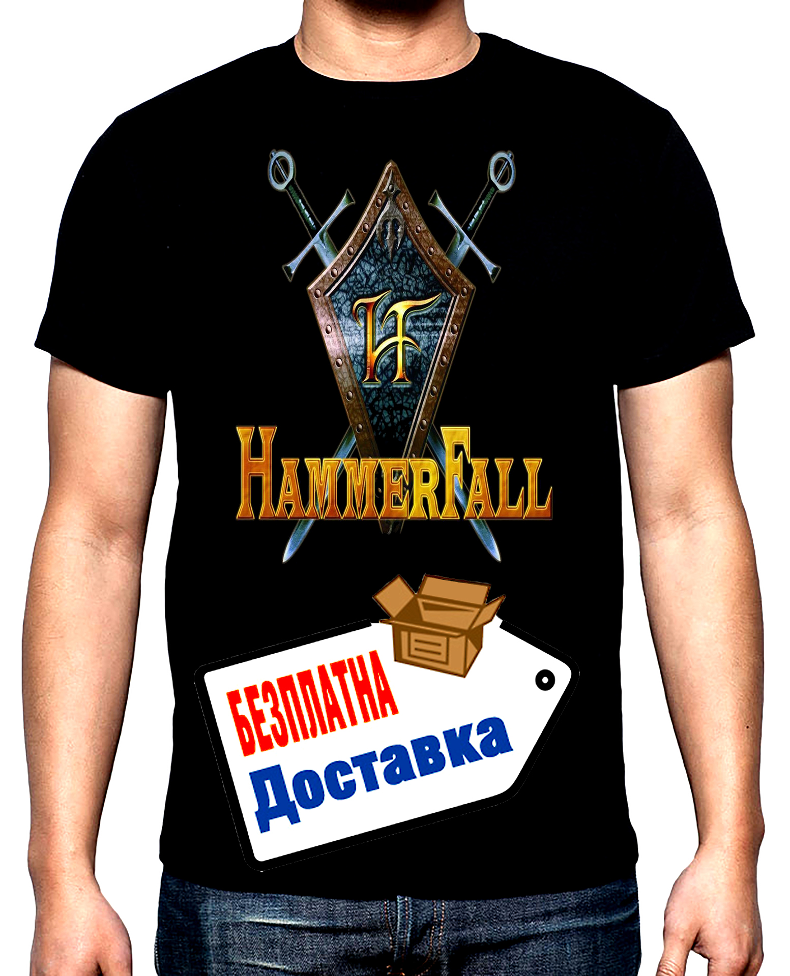 Hammerfall, мъжка тениска, 100% памук, S до 5XL