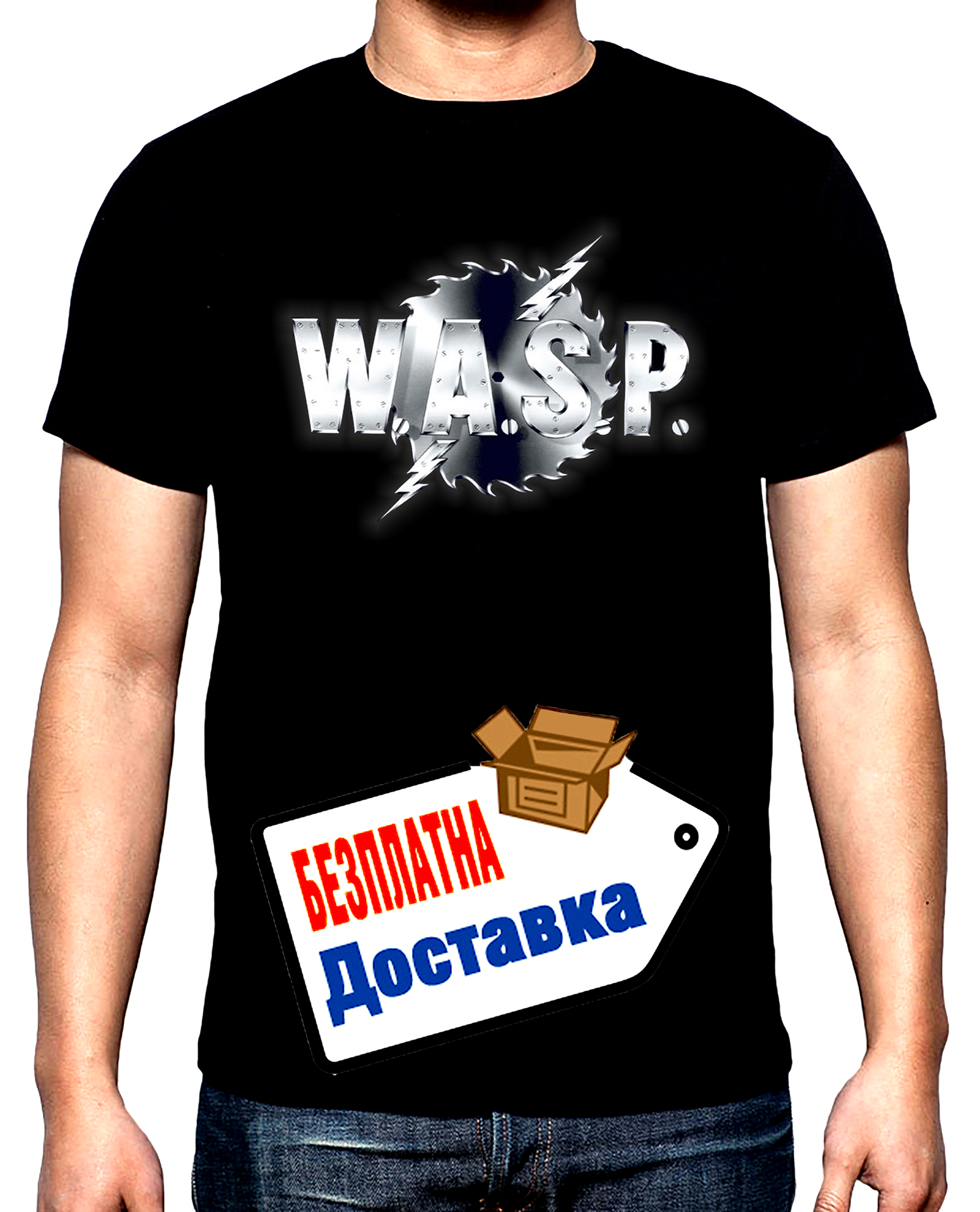 W.A.S.P., мъжка тениска, 100% памук, S до 5XL