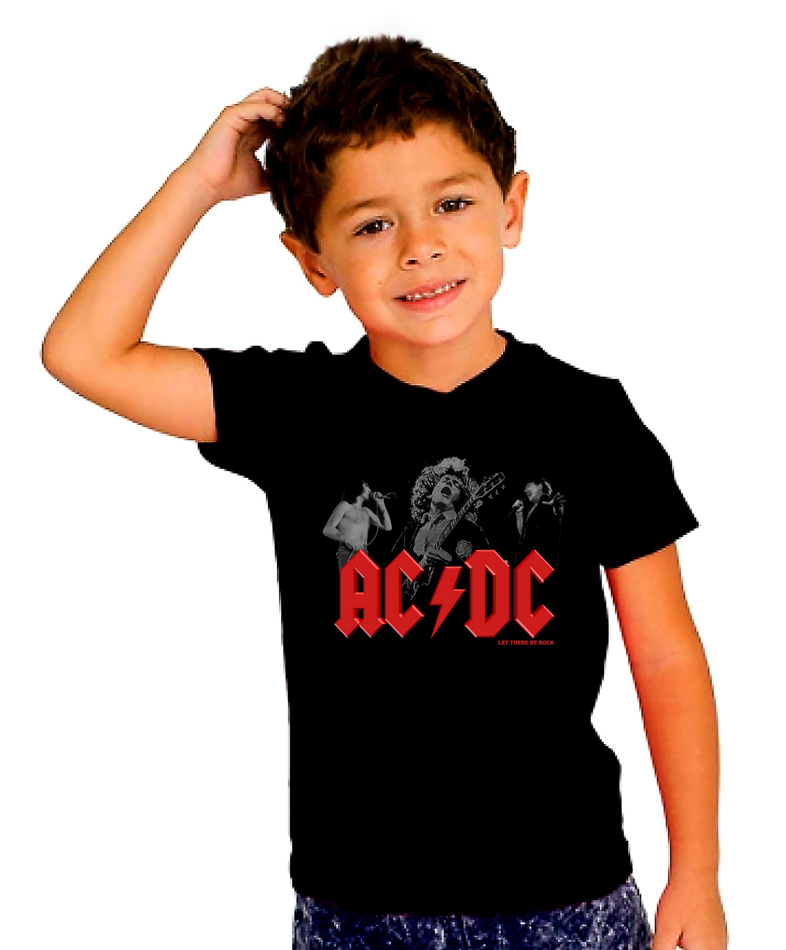 Детска тениска, AC DC, група, 100% памук, от 1 г. до 12 г.