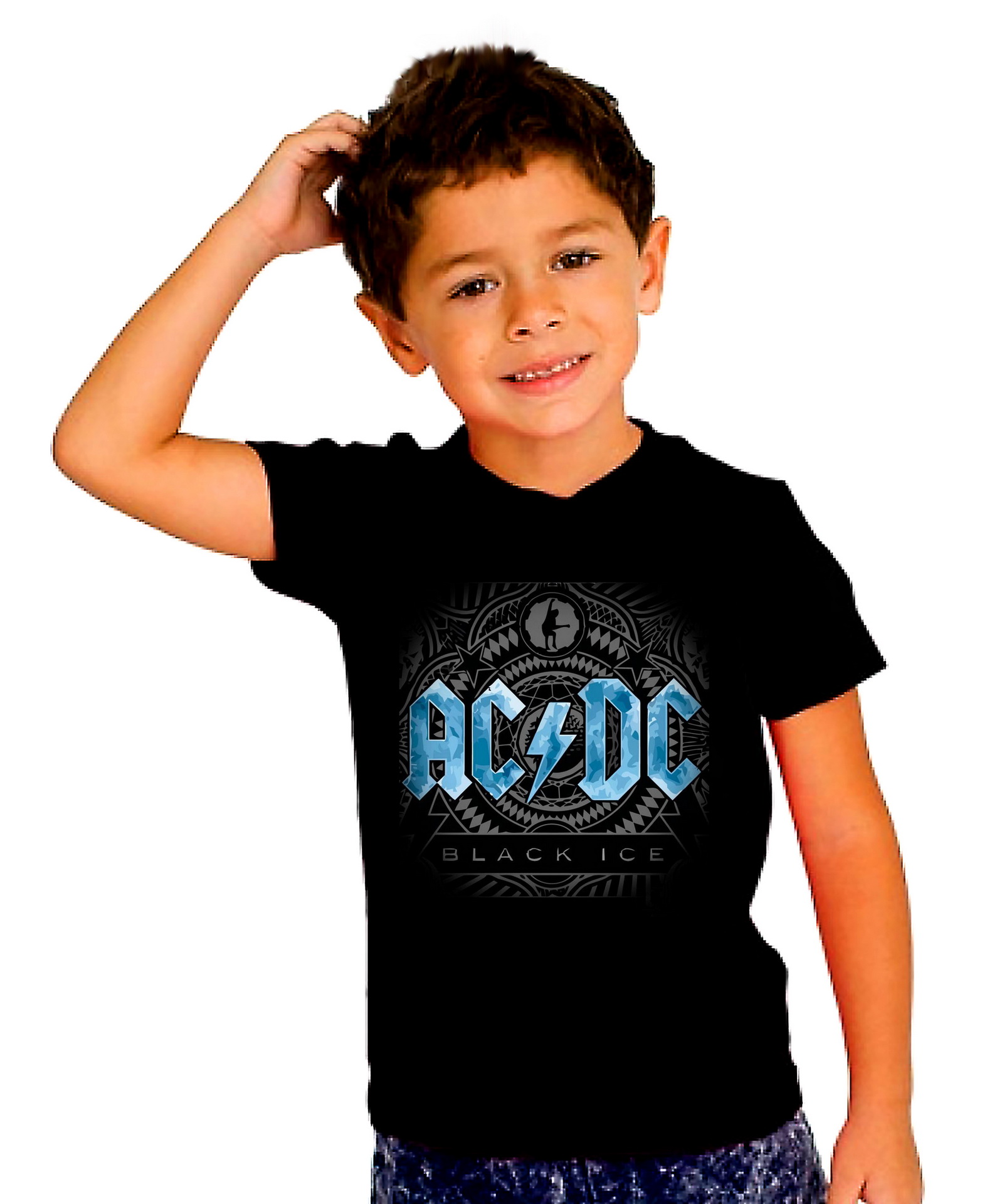 Детска тениска, AC DC, Black ice, 100% памук, от 1 г. до 12 г.