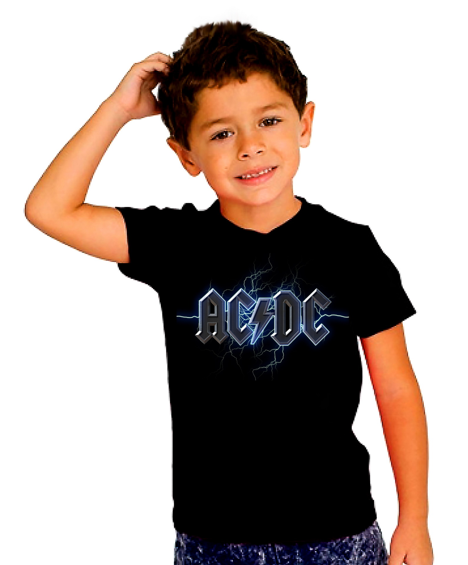 Детска тениска, AC DC  logo 1, 100% памук, от 1 г. до 12 г.
