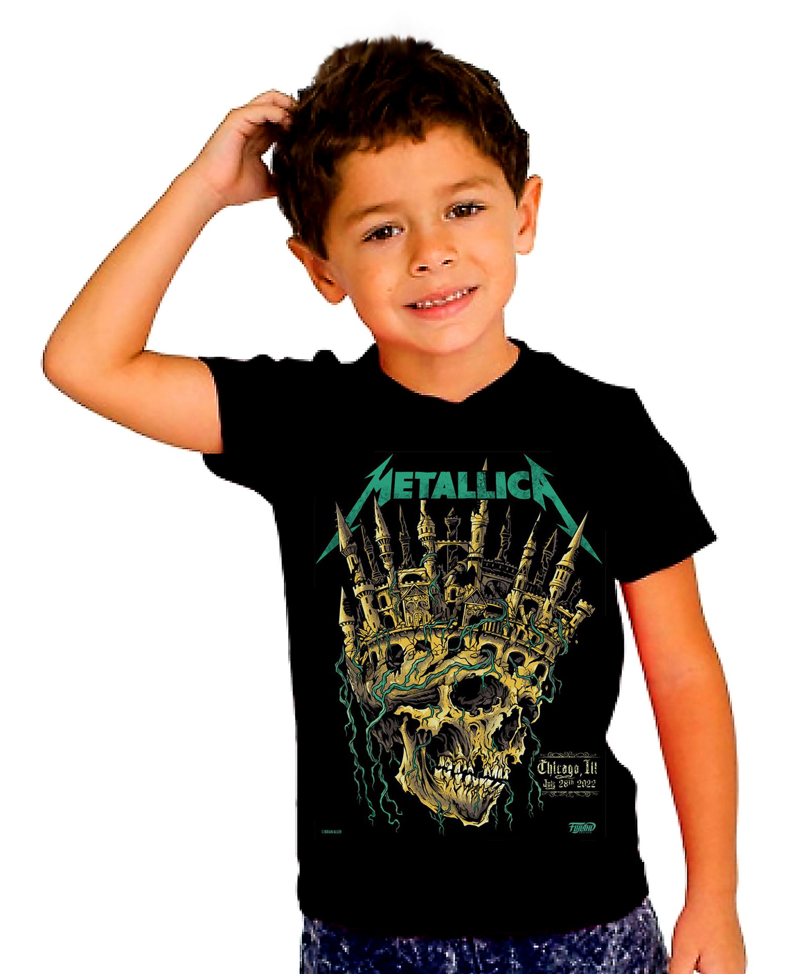 Детска тениска, Metallica, Live from Chicago, 100% памук, от 1 г. до 12 г.