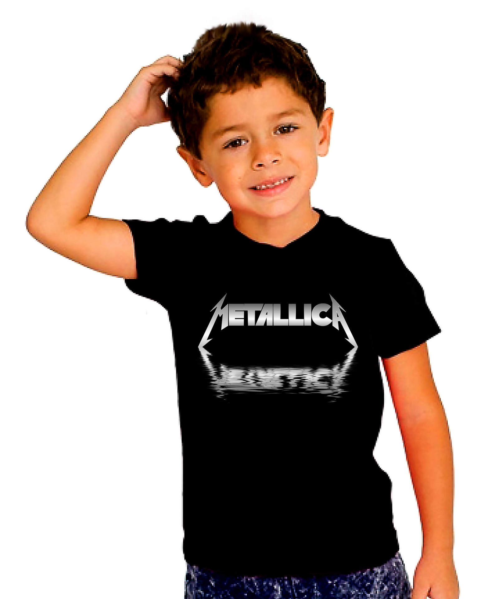 Детска тениска, Metallica, лого 3, 100% памук, от 1 г. до 12 г.