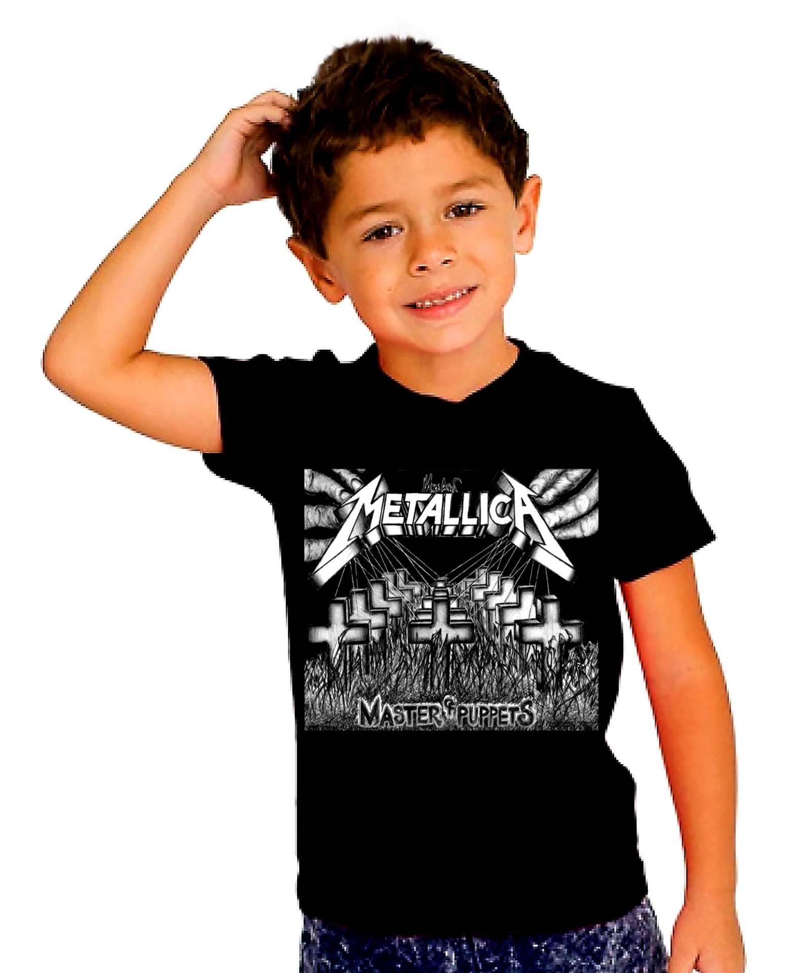 Детска тениска, Metallica, Master of puppets 1, 100% памук, от 1 г. до 12 г.