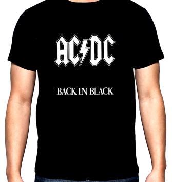 AC DC, Back in black, мъжка тениска, 100% памук, S до 5XL