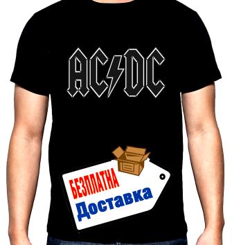 AC DC, лого, мъжка тениска, 100% памук, S до 5XL