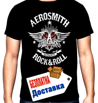Aerosmith, Rock and roll, мъжка тениска, 100% памук, S до 5XL