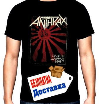 Anthrax, Live in Japan 1987, мъжка тениска, 100% памук, S до 5XL
