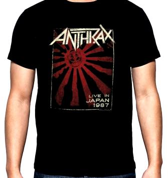 Anthrax, Live in Japan 1987, мъжка тениска, 100% памук, S до 5XL