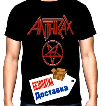 Anthrax, Лого, мъжка тениска, 100% памук, S до 5XL