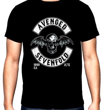 Avenged sevenfold, лого, мъжка тениска, 100% памук, S до 5XL