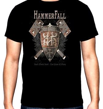 Hammerfall, Steel meets steel, мъжка тениска, 100% памук, S до 5XL
