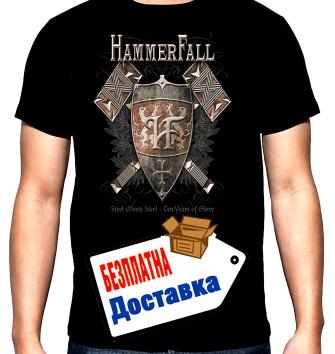 Hammerfall, Steel meets steel, мъжка тениска, 100% памук, S до 5XL
