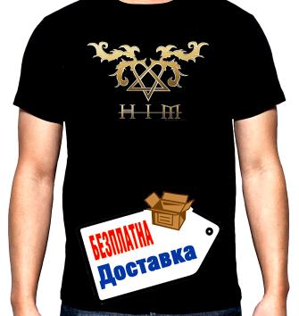 Him, logo, мъжка тениска, 100% памук, S до 5XL