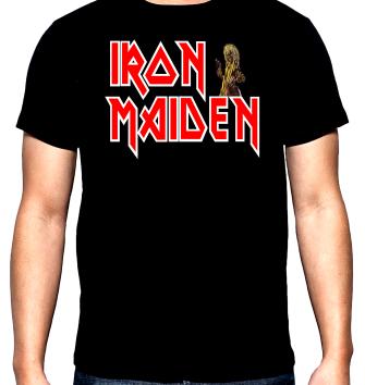 Iron Maiden, Eddie, logo, мъжка тениска, 100% памук, S до 5XL