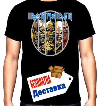 Iron Maiden, Eddies, 2, мъжка тениска, 100% памук, S до 5XL