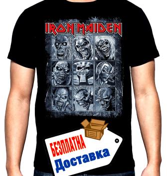 Iron Maiden, Eddies, мъжка тениска, 100% памук, S до 5XL