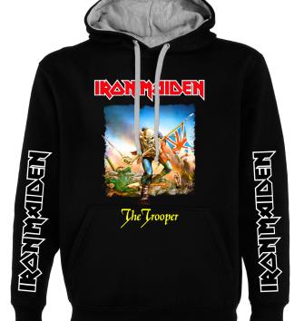 Iron Maiden, The trooper, мъжки суитшърт без цип, худи, Премиум качество