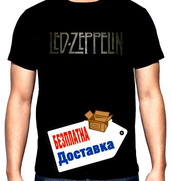 Led Zeppelin, logo, 2, мъжка тениска, 100% памук, S до 5XL