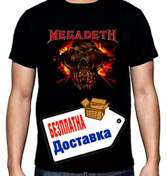 Megadeth, logo, 2, мъжка тениска, 100% памук, S до 5XL
