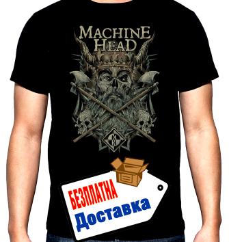 Machine Head, logo, 2, мъжка тениска, 100% памук, S до 5XL