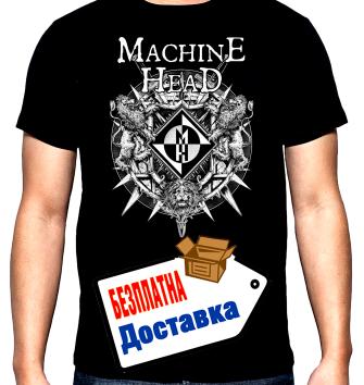 Machine Head, logo, мъжка тениска, 100% памук, S до 5XL