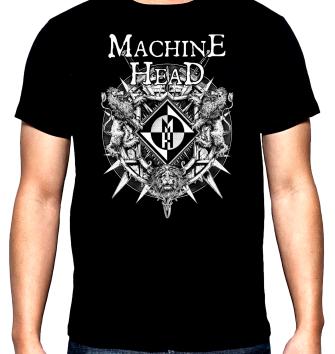 Machine Head, logo, мъжка тениска, 100% памук, S до 5XL