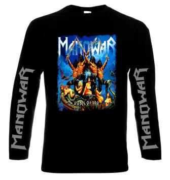 Manowar ,Менуар, мъжка тениска,блуза с дълъг ръкав, 100% памук, S дo 5XL
