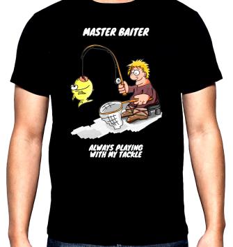 Риболов,мъжка тениска, Master baiter, 100% памук, S до 5XL