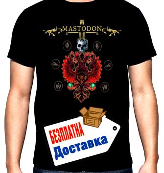 Mastodon, logo, 4, мъжка тениска, 100% памук, S до 5XL
