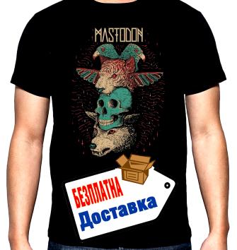 Mastodon, logo, 2, мъжка тениска, 100% памук, S до 5XL