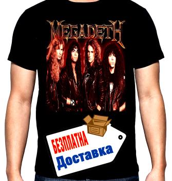 Megadeth, band, мъжка тениска, 100% памук, S до 5XL