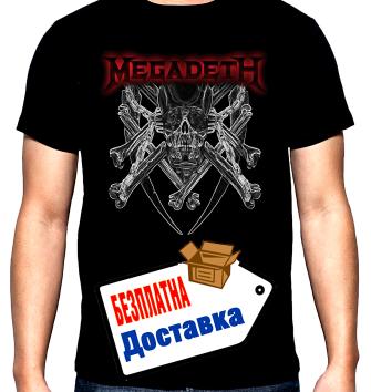 Megadeth, logo, мъжка тениска, 100% памук, S до 5XL