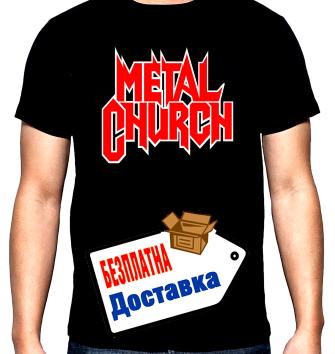 Metal church, logo, мъжка тениска, 100% памук, S до 5XL