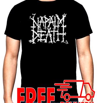 Napalm Death, logo, мъжка тениска, 100% памук, S до 5XL
