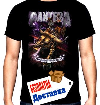 Pantera, Пантера, Cowboys from hell, мъжка тениска, 100% памук, S до 5XL