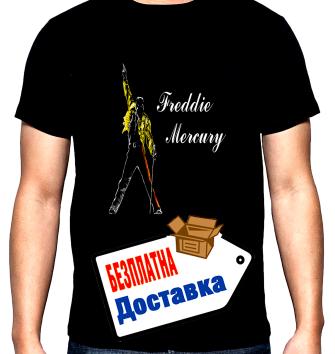 Freddie Mercury, Queen, 3, мъжка тениска, 100% памук, S до 5XL