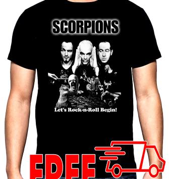 Scorpions, Let's Rock n Roll Begin  мъжка тениска, 100% памук, S до 5XL
