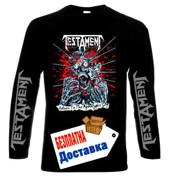 Testament, Return to the apocalyptic city, Тестамент, мъжка тениска,блуза с дълъг ръкав, 100% памук, S дo 5XL