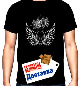 AC DC, Skull, мъжка тениска, 100% памук, S до 5XL