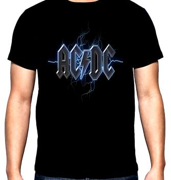 AC DC, лого, 5, мъжка тениска, 100% памук, S до 5XL