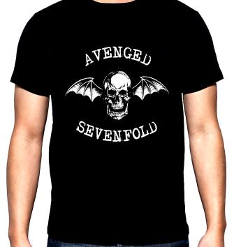 Avenged sevenfold, лого, 2, мъжка тениска, 100% памук, S до 5XL