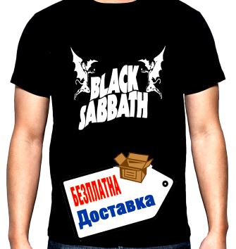 Black Sabbath, Лого, мъжка тениска, 100% памук, S до 5XL