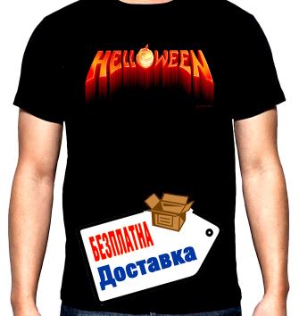 Helloween, logo, 2, мъжка тениска, 100% памук, S до 5XL