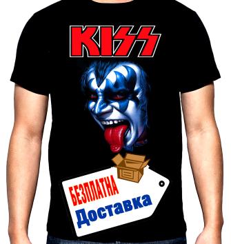 Kiss, Кис, мъжка тениска, 100% памук, S до 5XL