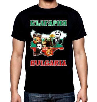 България, мъжка тениска, 100% памук, S до 5XL