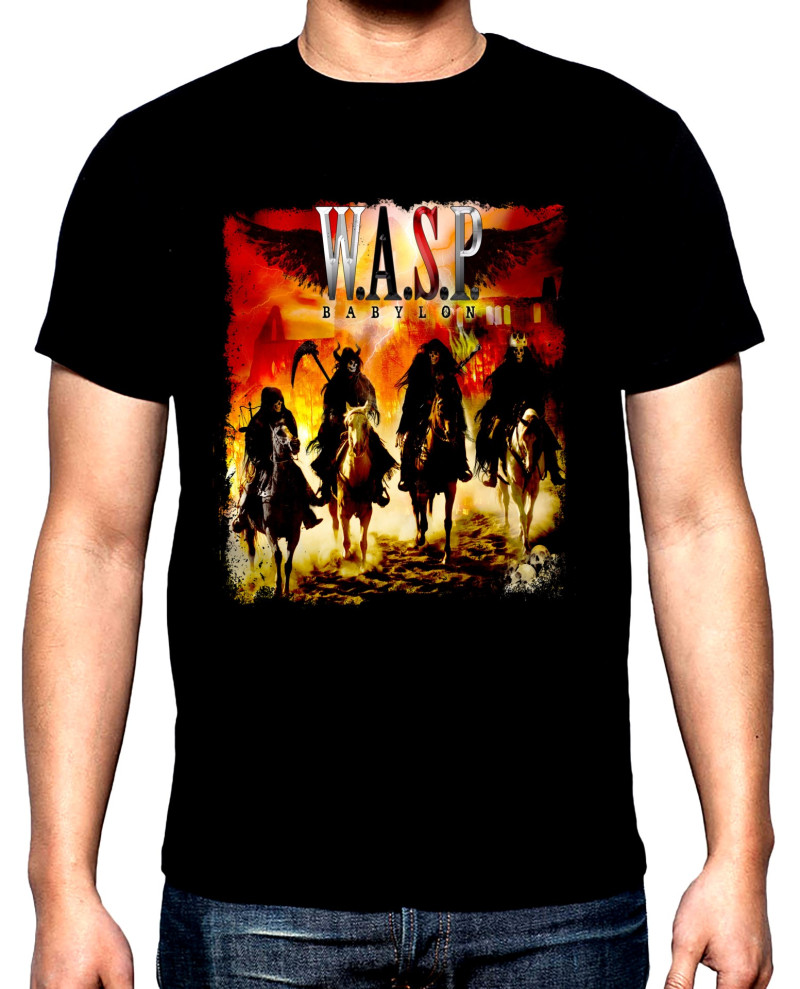 Тениски W.A.S.P., Babylon, мъжка тениска, 100% памук, S до 5XL