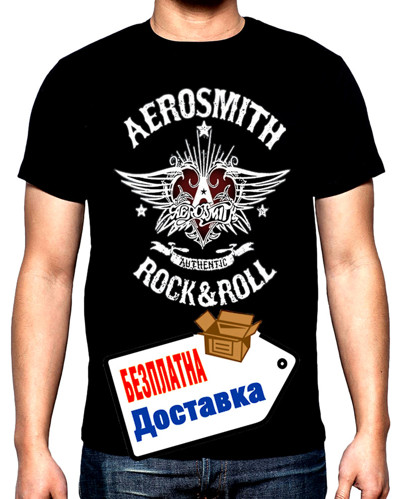 Тениски Aerosmith, Rock and roll, мъжка тениска, 100% памук, S до 5XL