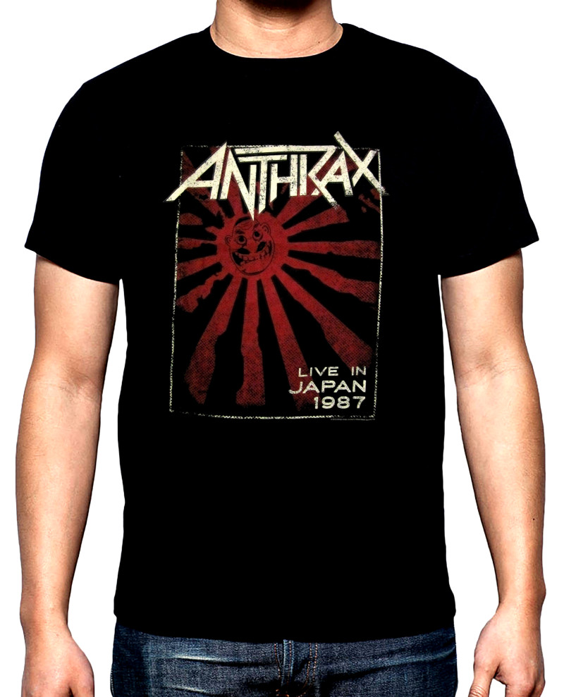 Тениски Anthrax, Live in Japan 1987, мъжка тениска, 100% памук, S до 5XL